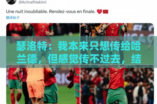 瑟洛特:我本来只想传给哈兰德,但感觉传不过去,结果很糟糕 瑟洛特:我本来只想传给哈兰德,但感觉传不过去,结果很糟糕